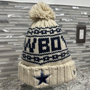 Women’s Dallas Cowboys New Era White Knit Hat